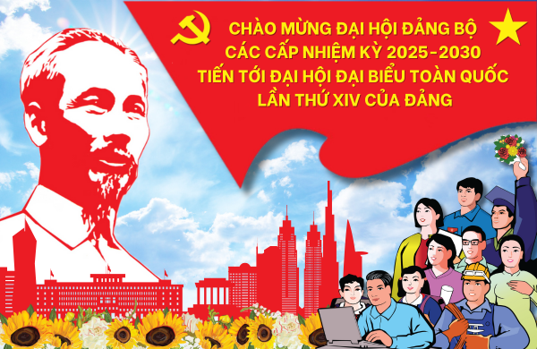 CHÀO MỪNG ĐẠI HỘI ĐẢNG BỘ CÁC CẤP NHIỆM KỲ 2025-2030 TIẾN TỚI ĐẠI HỘI ĐẠI  BIỂU TOÀN QUỐC LẦN THỨ XIV CỦA ĐẢNG - Báo Long An Online