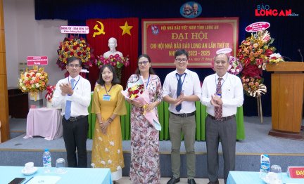 Nhà báo Nguyễn Thị Huyền Thu đắc cử Thư ký Chi hội Nhà báo Báo Long An nhiệm kỳ 2023-2025