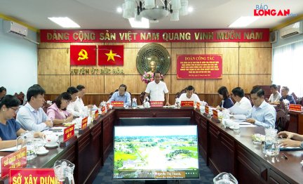 Bí thư Tỉnh ủy – Nguyễn Văn Được kiểm tra tiến độ thực hiện Đường tỉnh 823D và các khu công nghiệp tại huyện Đức Hòa