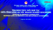 Long An tiếp tục thúc đẩy hợp tác với doanh nghiệp Singapore