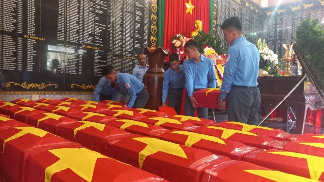 Đợt 2, giai đoạn XXIII, Đội K73 tìm kiếm, cất bốc được 96 bộ hài cốt liệt sĩ