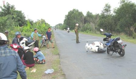 Tai nạn giao thông trên QL62