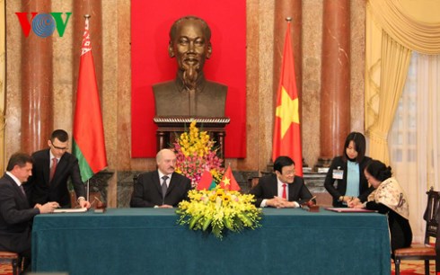 Tuyên bố chung Việt Nam- Belarus: Củng cố và phát triển toàn diện quan hệ hai nước