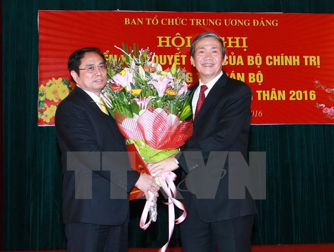 Ông Phạm Minh Chính giữ chức Trưởng Ban Tổ chức Trung ương