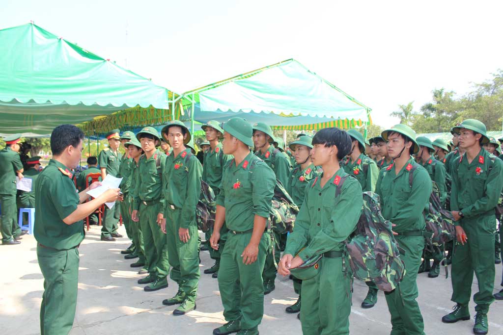 Lực lượng vũ trang Long An: Tiếp nhận quân năm 2016