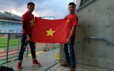 CĐV Việt Nam đến sân tiếp lửa cho ĐT nữ Việt Nam tại Nhật Bản