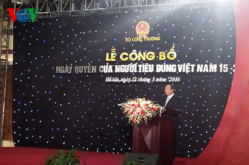Công bố “Ngày Quyền của người tiêu dùng Việt Nam 15/3”