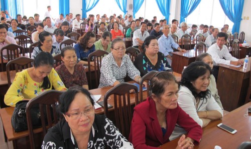 Đoàn ĐBQH tỉnh Long An tiếp xúc cử tri TP. Tân An: Cử tri quan tâm đến nước ngập trong nội thành