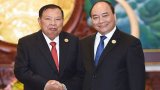 Thủ tướng tới chào Tổng Bí thư, Chủ tịch Lào Bounnhang Volachith