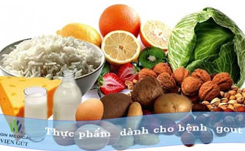 Chế độ dinh dưỡng cho người bị bệnh gút