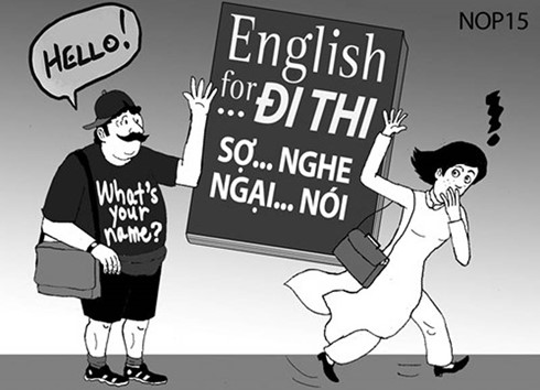 Dạy và học tiếng Anh: Nhiều người thi điểm cao nhưng không nói được