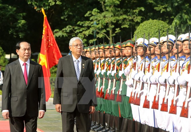 Việt Nam-Myanmar cam kết duy trì, thúc đẩy hòa bình ở Biển Đông