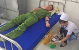 Thanh niên Công an tỉnh Long An tình nguyện hiến 80 đơn vị máu