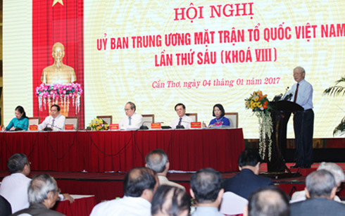 Tổng Bí thư: Mặt trận phải là nơi để người dân tố giác cán bộ tiêu cực