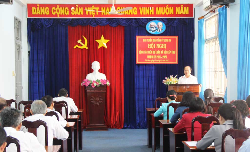 Long An: Thành lập đội ngũ cộng tác viên dư luận xã hội cấp tỉnh