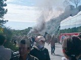 Lâm Đồng: Xe khách 50 chỗ bốc cháy, hành khách hoảng loạn