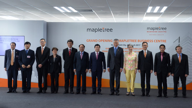 Thủ tướng Singapore dự lễ khánh thành tòa nhà Mapletree