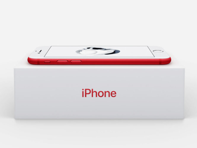 Apple ra mắt iPhone 7 màu son đỏ