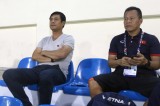 HLV Hữu Thắng xem trận U-22 Philippines thắng U-22 Campuchia 2-0