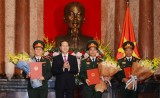 Chủ tịch nước trao quyết định thăng quân hàm Thượng tướng, Trung tướng