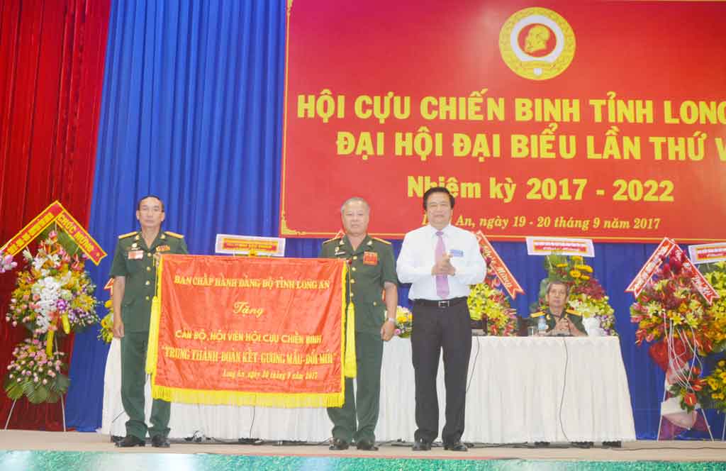 Ông Nguyễn Văn Kìa tái đắc cử Chủ tịch Hội Cựu chiến binh tỉnh Long An nhiệm kỳ 2017-2022