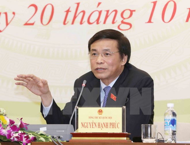 Kỳ họp thứ 4, Quốc hội khóa XIV sẽ khai mạc vào ngày 23/10
