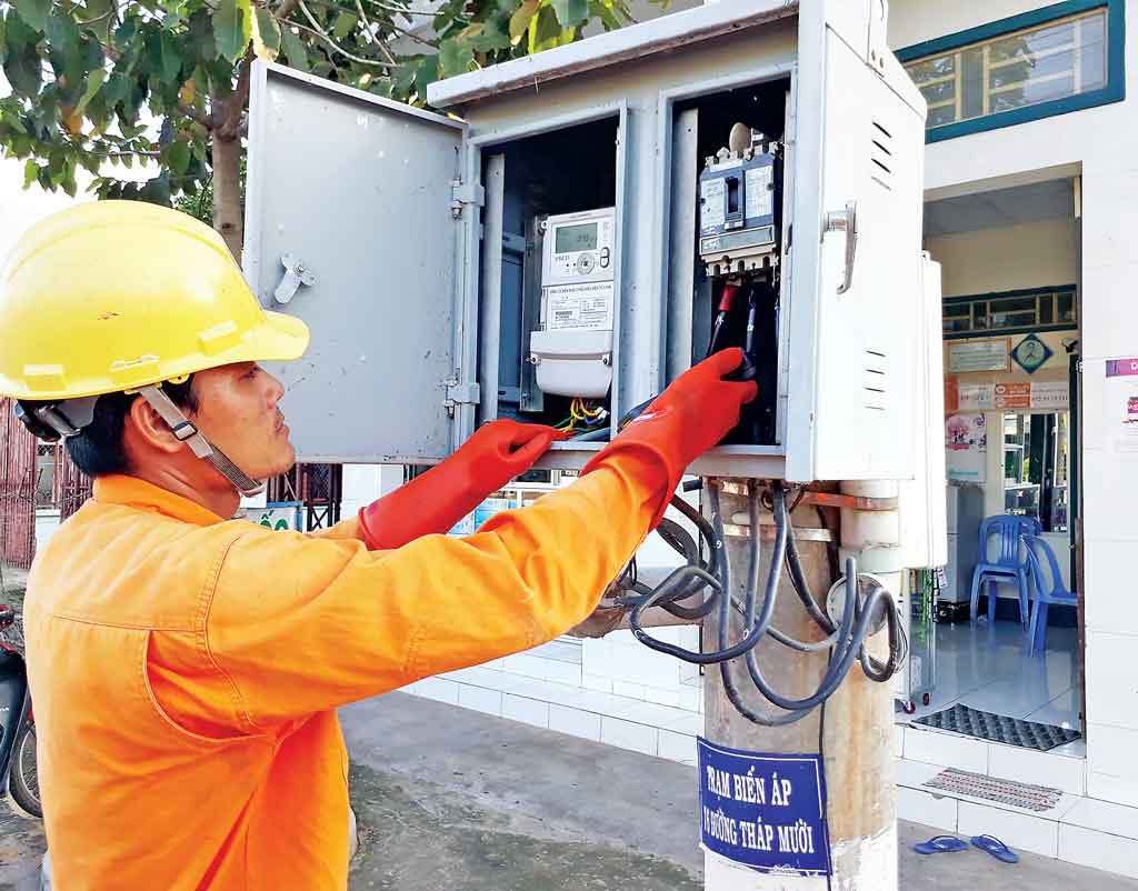Công ty Điện lực Long An đóng góp tích cực trong xây dựng nông thôn mới