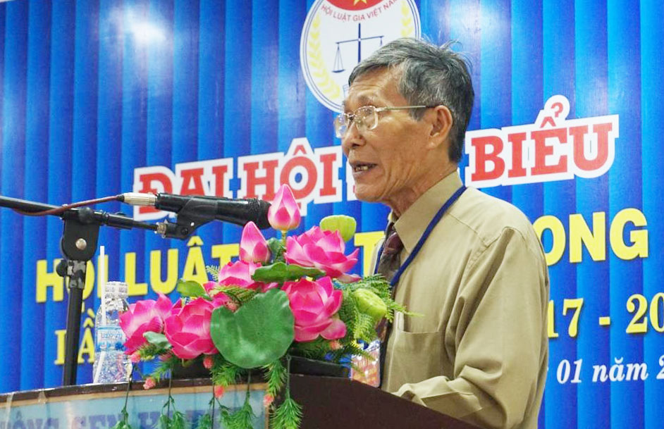 Chủ tịch HLG tỉnh Long An nhiệm kỳ IV-Ngô Văn Phê phát biểu khai mạc Đại hội.
