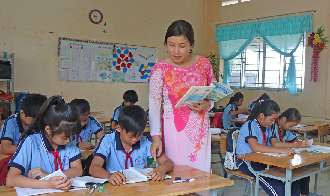 Được cấp trên quan tâm đầu tư, sửa chữa cơ sở vật chất, trang thiết bị dạy học nên chất lượng giáo dục tại Thuận Bình nhiều năm qua luôn được duy trì