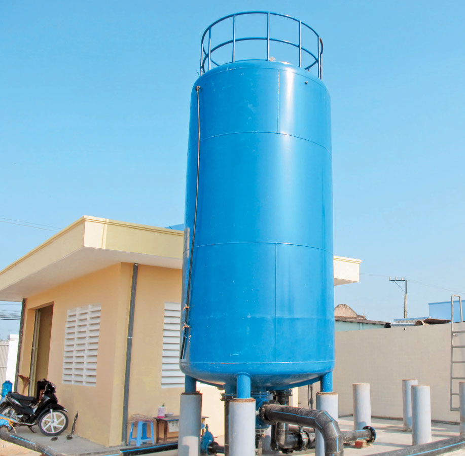 Những trạm cung cấp nước sạch được đầu tư xây dựng tại các xã vùng hạ huyện Cần Giuộc