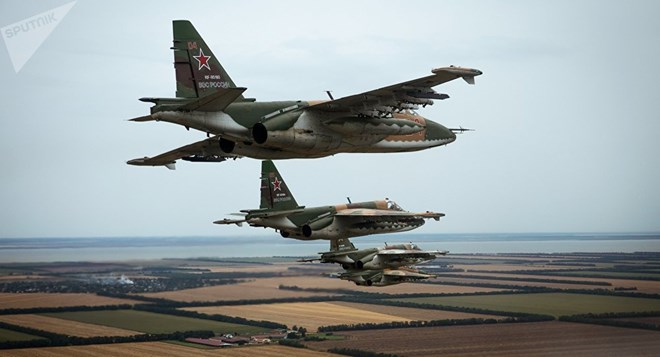 Máy bay chiến đấu Su-25 của Nga. (Nguồn: Sputnik)