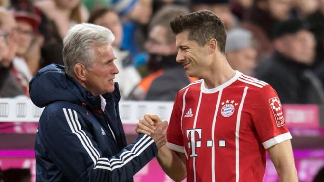 Heynckes hy vọng Lewandowski còn ghi nhiều bàn hơn nữa cho Bayern. (Nguồn: dpa)