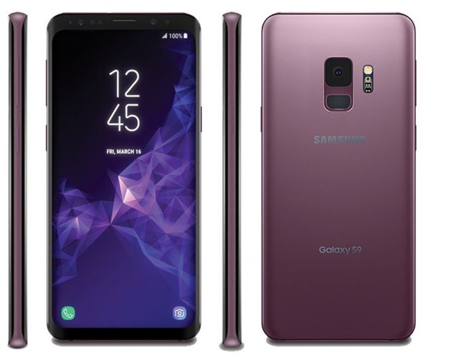Rò rỉ ảnh Galaxy S9 màu tím tuyệt đẹp, cảm biến vân tay ở mặt sau (Nguồn: twitter.com/evleaks)