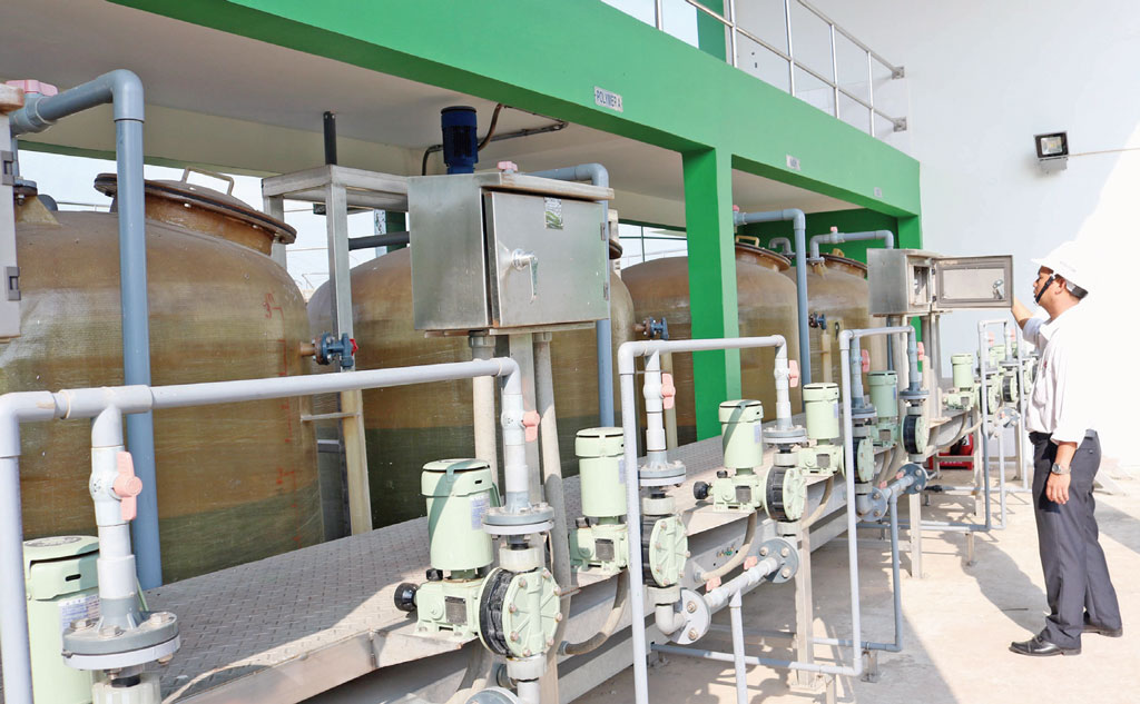 Phát triển kinh tế đi đôi với bảo vệ môi trường Hệ thống xử lý nước thải tại Khu công nghiệp Thuận Đạo đạt chuẩn theo quy định
