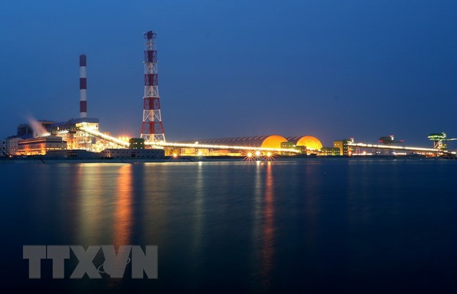 Nhà máy Nhiệt điện Thái Bình (công suất 600 MW) thuộc Công ty Nhiệt điện Thái Bình - một trong những đơn vị thành viên Tổng công ty Phát điện 3. (Ảnh: Ngọc Hà/TTXVN)