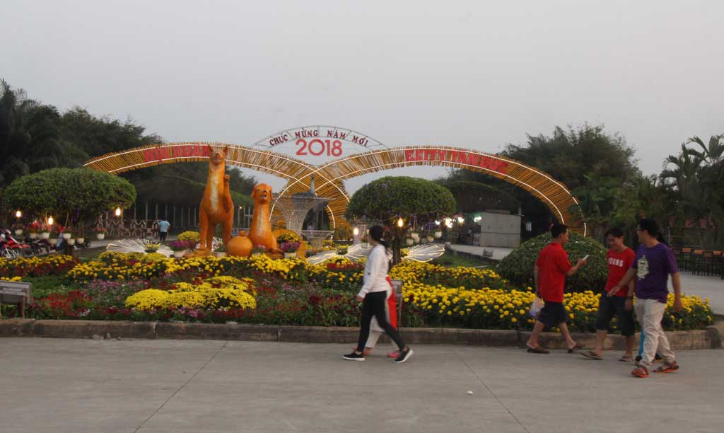 Hội Hoa Xuân Tân Đức phục vụ du khách các hoạt động văn hóa, văn nghệ trong dịp Tết