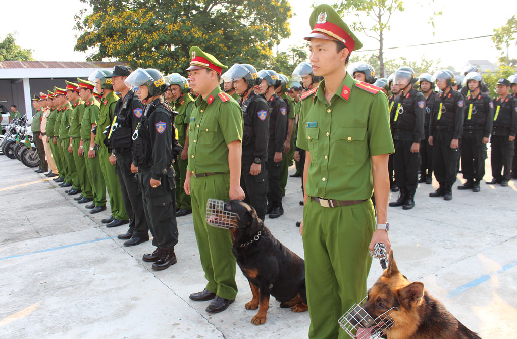 Lực lượng tuần tra 09 Công an tỉnh ra quân bảo đảm an ninh, trật tự trước, trong và sau Tết Nguyên đán 