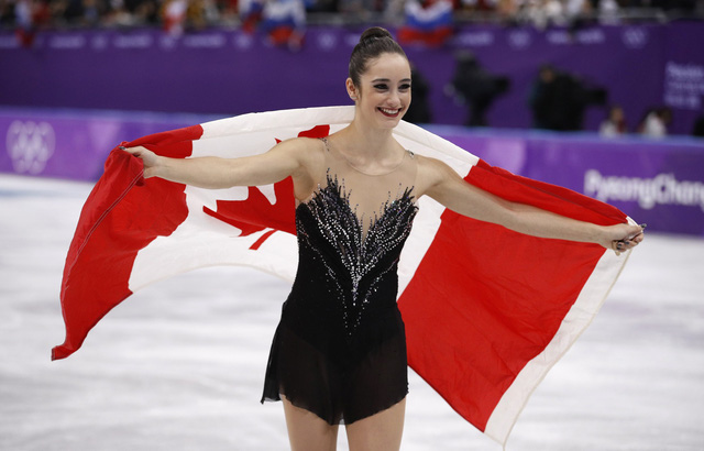 Kaetlyn Osmond, vận động viên người Canada giành huy chương đồng môn trượt băng nghệ thuật hôm 22/02 - Ảnh: Reuters