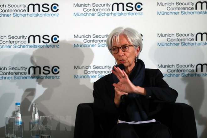 Giám đốc Quỹ Tiền tệ Quốc tế (IMF) Christine Lagarde. (Nguồn: THX/TTXVN)