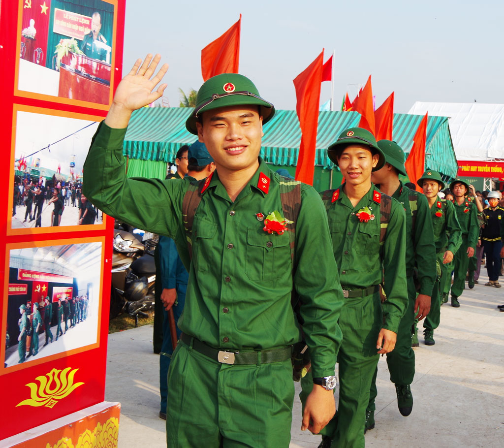 An tâm lên đường nhập ngũ