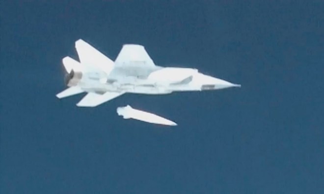 Nga thử thành công tên lửa siêu thanh Kinzhal từ máy bay MiG-31