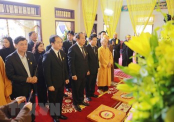 Phó Thủ tướng Thường trực Chính phủ viếng Hòa thượng Thích Thanh Sam