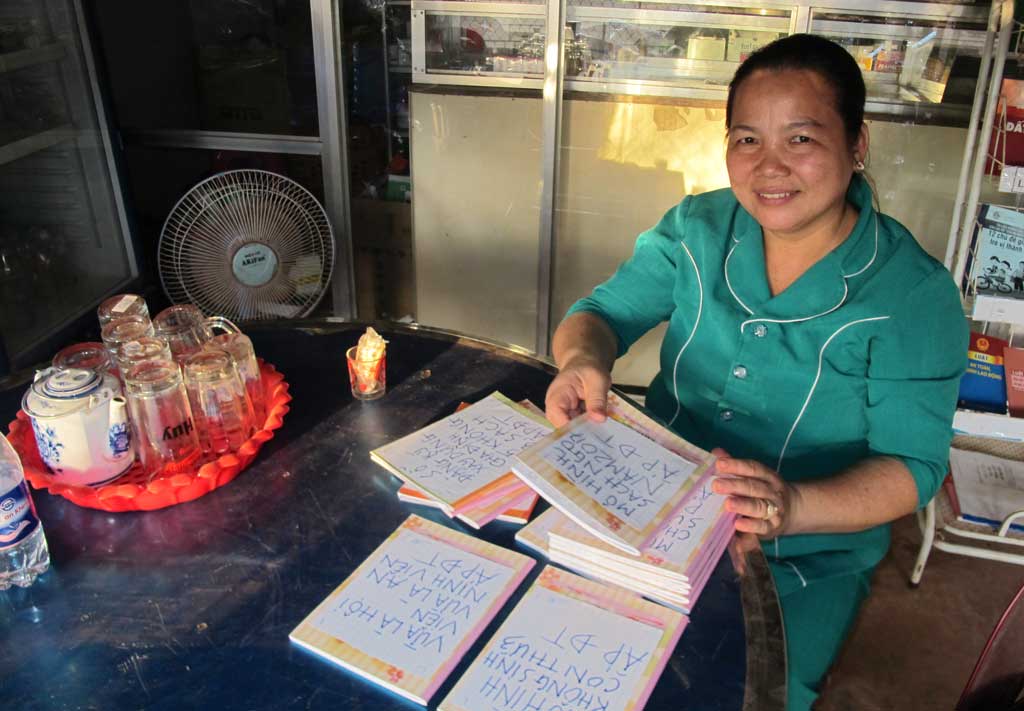 Chị Nguyễn Thị Ngọc Hà - một trong những cá nhân tiêu biểu của xã về tham gia công tác xã hội