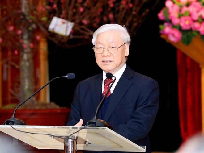 Tổng Bí thư Nguyễn Phú Trọng: Triển vọng tốt đẹp của quan hệ Việt-Pháp Tổng Bí thư Nguyễn Phú Trọng. (Ảnh: Phương Hoa/TTXVN)