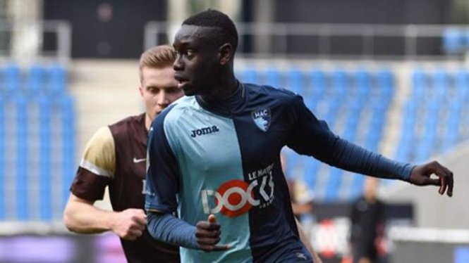 Samba Diop trong màu áo Le Havre. Ảnh: SBS