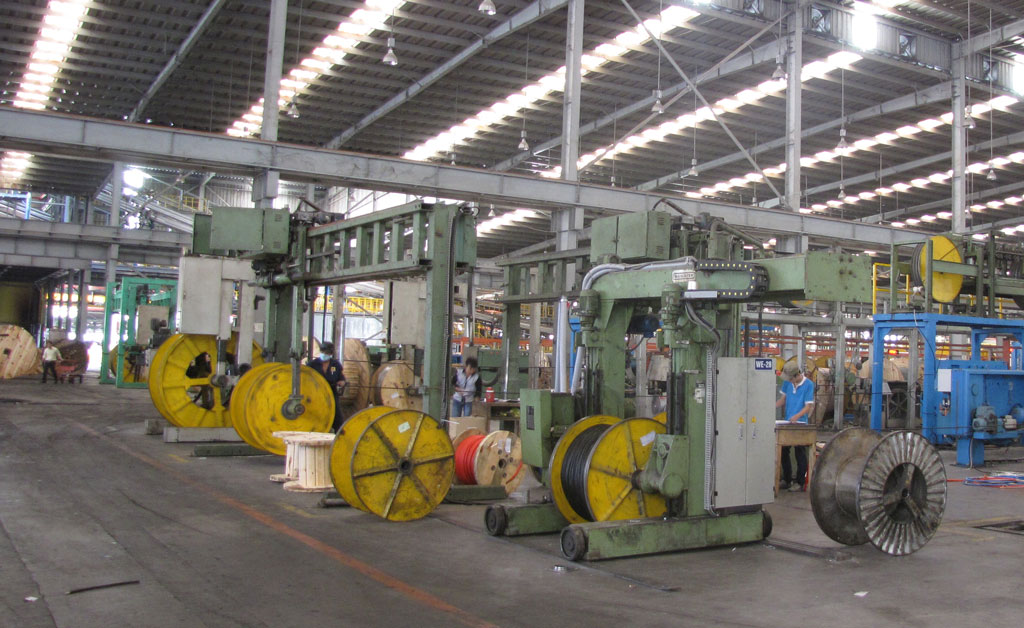 Nhà máy Sản xuất dây cáp điện Công ty Cổ phần Địa ốc Cáp điện Thịnh Phát (Khu công nghiệp Thịnh Phát, huyện Bến Lức)