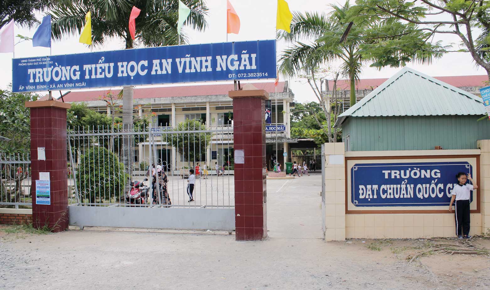 Đất anh hùng đi lên! Hệ thống trường học tại xã An Vĩnh Ngãi đều đạt chuẩn quốc gia