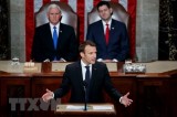 Tổng thống Pháp Emmanuel Macron phát biểu trước Quốc hội Mỹ