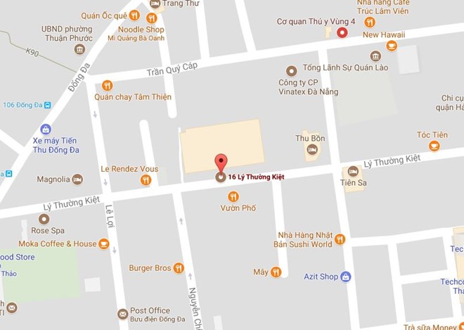 Vị trí xảy ra vụ hỏa hoạn. (Nguồn: Google Maps)