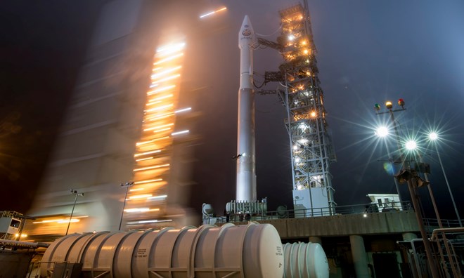 Tàu vũ trụ không người lái InSight đã được phóng vào lúc 4 giờ 05 phút sáng 05/5 (theo giờ Thái Bình Dương) bằng tên lửa đẩy Atlas V. (Nguồn: EPA)